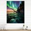 Horloge murale Magical Aurora Borealis Artic Lake Serenity IV - Northern Lights-2101519452
