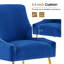 Chaise de salle à manger moderne avec revêtement en velours et pieds dorés Modern-88569653