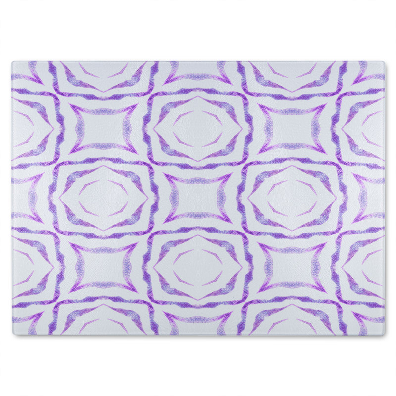 Brilliant Boho Glass Chopping Board, 40cm L x 28cm W