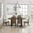 Heymann Trestle Dining Set with Upholstered and Wood Chairs-508910158-467429143