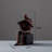 Reader Bookend Sculpture – Black Resin