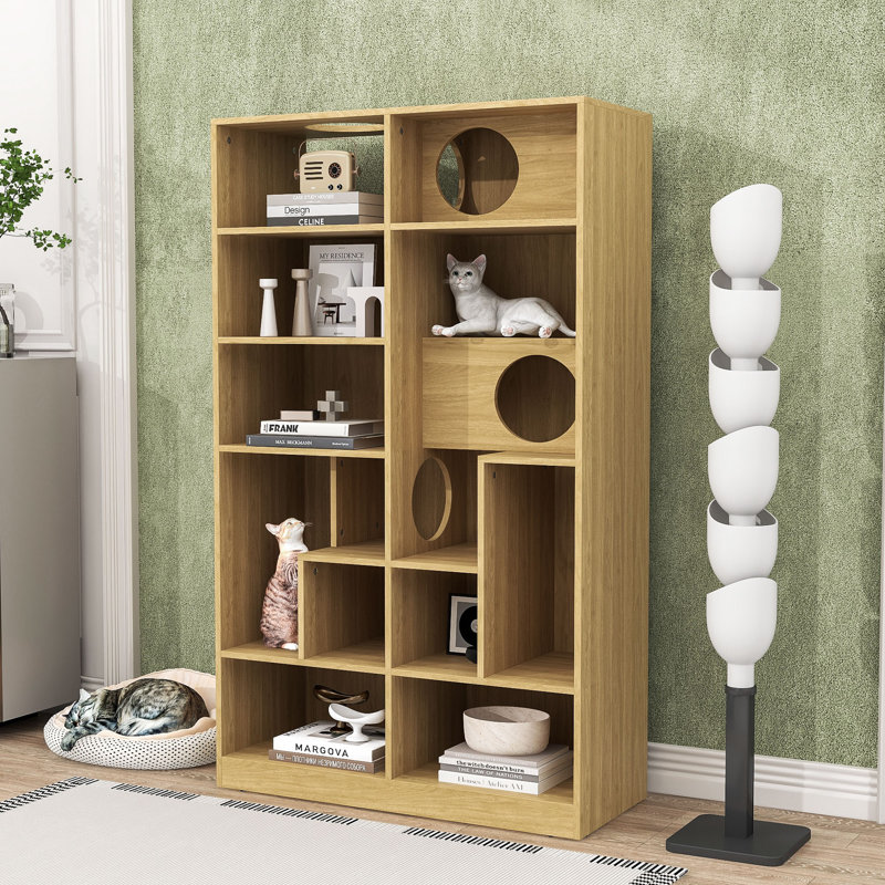 Bibliothèque pour chat Modern Modern, Naturel