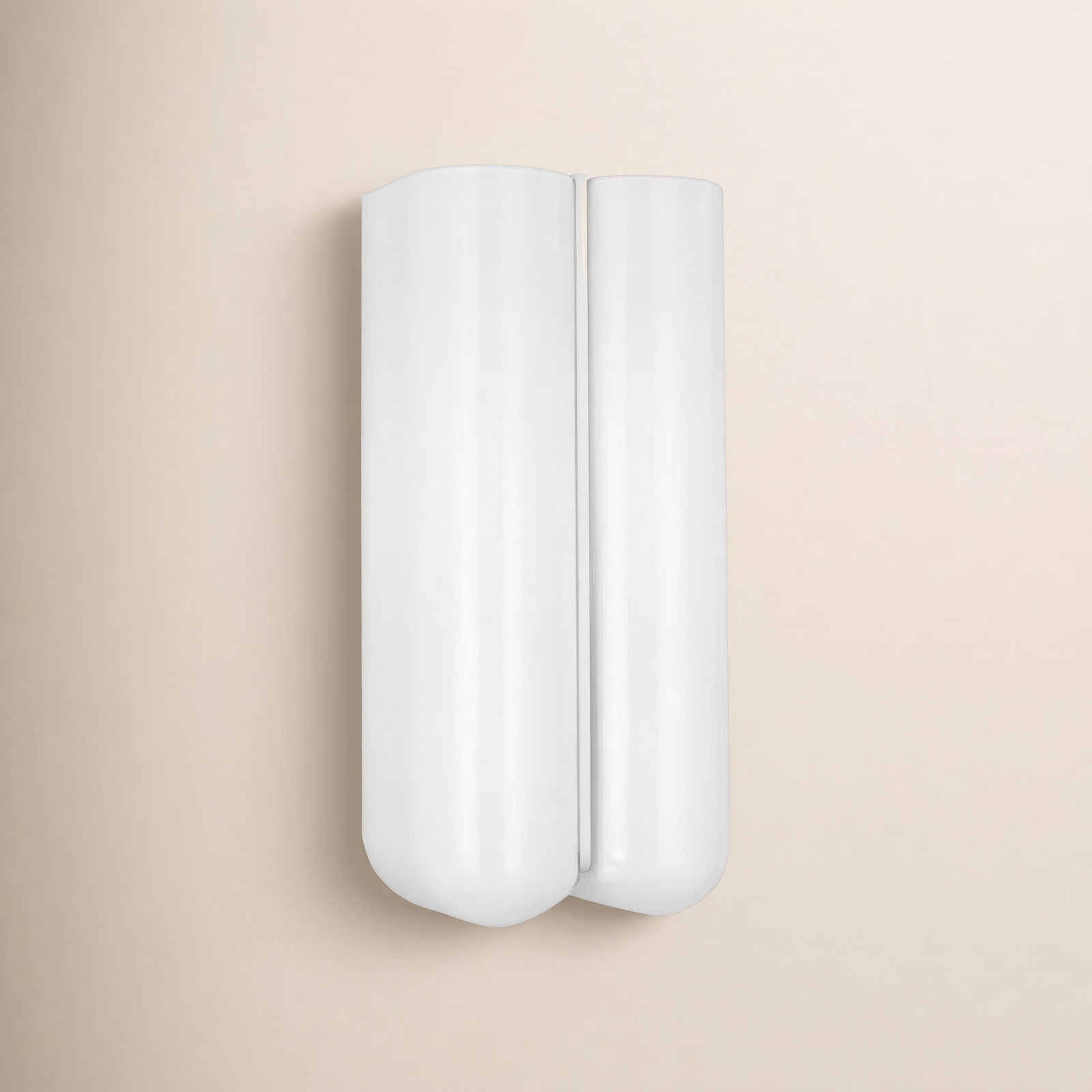 Single Light Glass Dimmable Flush Mounted Sconce, Matte White