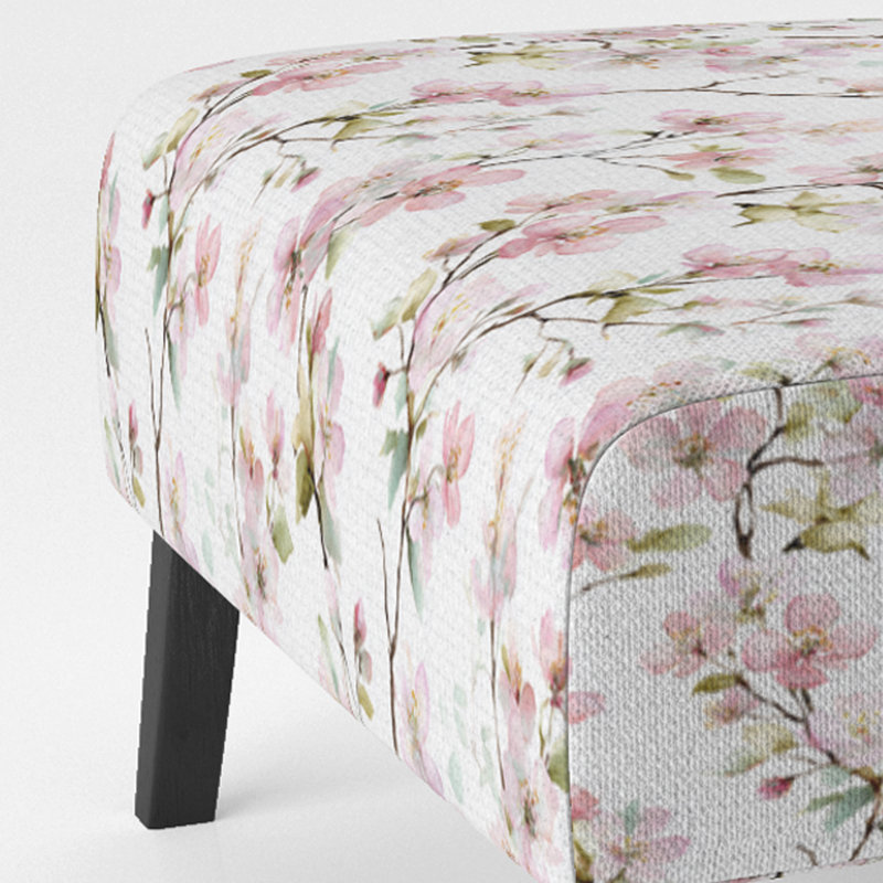 Fauteuil de chambre Floral, Pantoufle sans accoudoirs