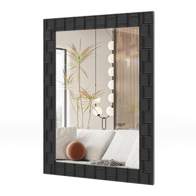 Solid Wood Rectangle Wall Mirror