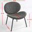Chaise coquille polyvalente de style Mid-Century moderne avec dossier confortable-65915879