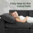 100" Chenille Sectional Couch With Two Ottomans-259962186