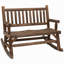 Chaise berçante en bois pour 2 personnes