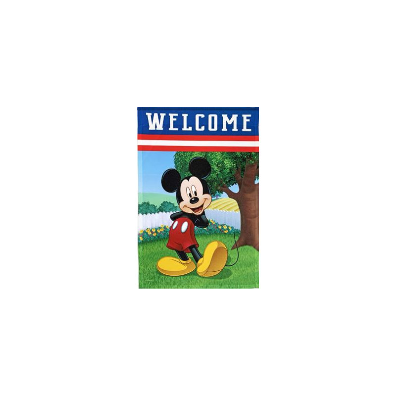 Drapeau de jardin Disney Mickey Mouse 12 po x 18 po