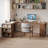 Tan Rectangular Solid Wood desks-107997179-107997180