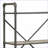 Bookshelf, Rustic 4-Tier Open Shelves | Antique Oak &amp; Light Gray Finish | Metal Frame | 23.5”W x 13.2”D | Oak | Metal-1649283232-1649283235