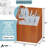 Adiroffice 12-Slot Upright Blueprint Map Roll File Corrugated Storage Box