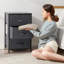 Blaire Steel 45 cm W Chest of 3 Drawers-627044683
