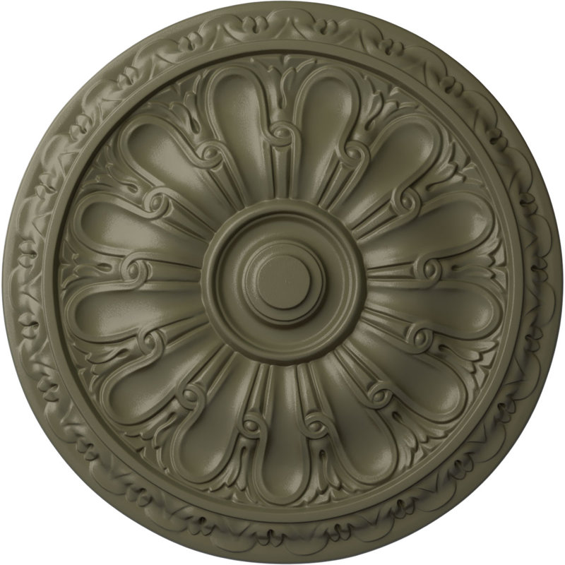 Médaillon de plafond H 15,75 po x l 15,75 po Kirke, Pierre Spartan