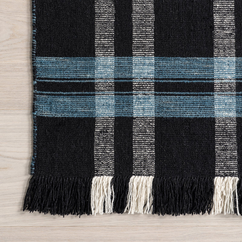 Tapis à carreaux en laine Denton Country, Rectangle 2 pi x 3 pi