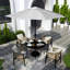 Parasol en fibre de verre 9 pi en aluminium noir 9 pi-1798107560