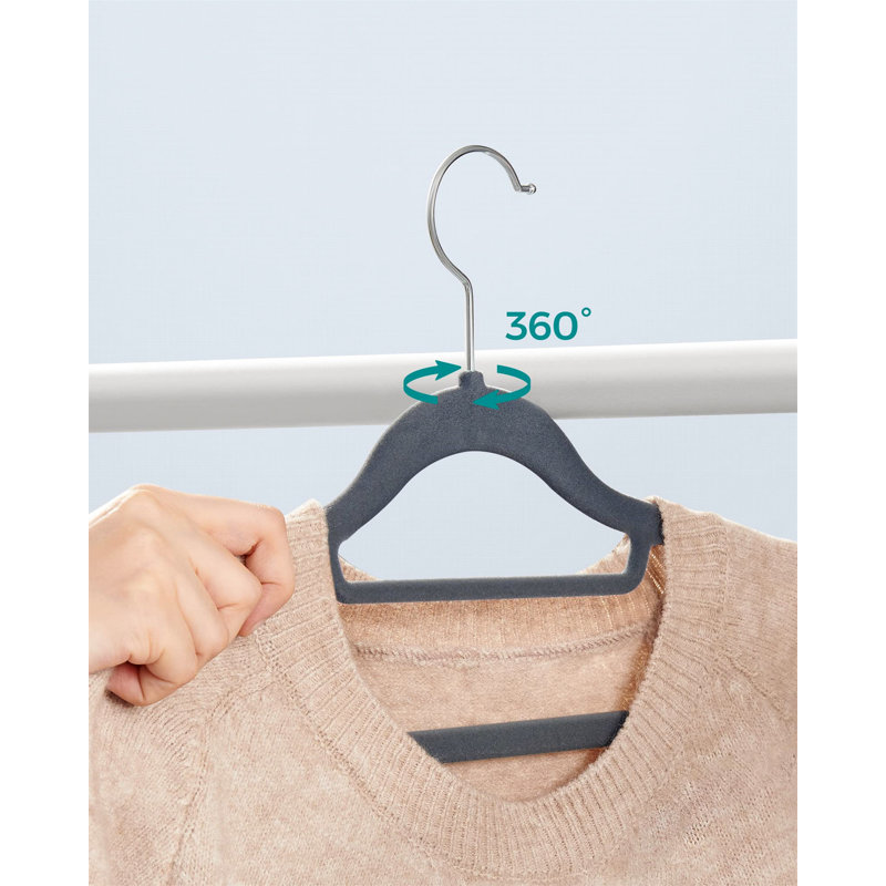 Emert Non-Slip Standard Hanger for Suit/Coat, Light Grey