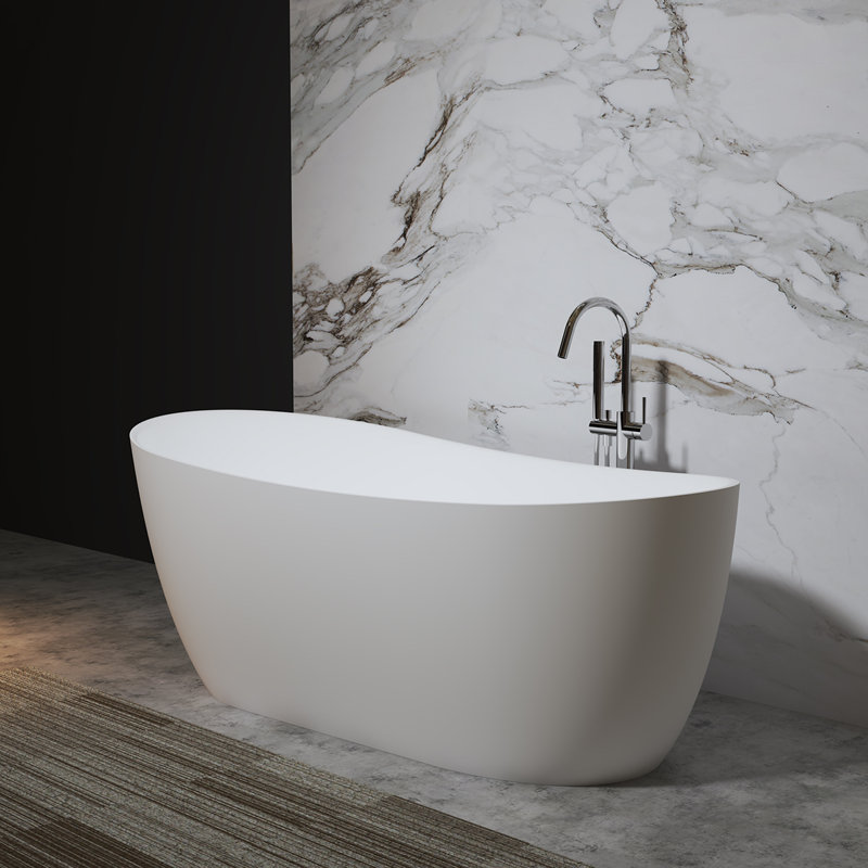 67'' x 31.5'' Soaking Solid Surface Bathtub