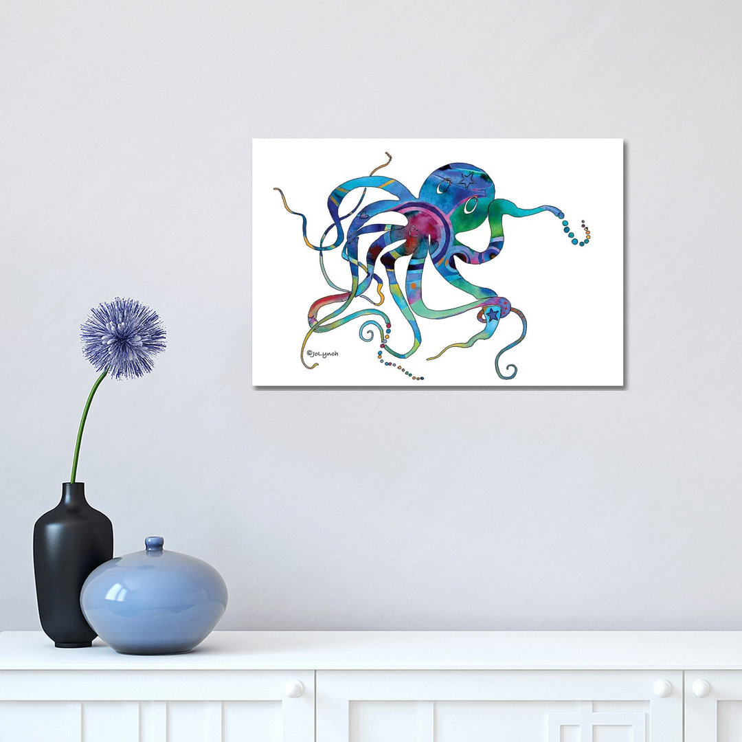 Octopus Multi I by Jo Lynch - Wrapped Canvas Gallery-Wrapped Canvas Giclée