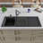 45.69'' L Single Bowl Granite Kitchen Sink