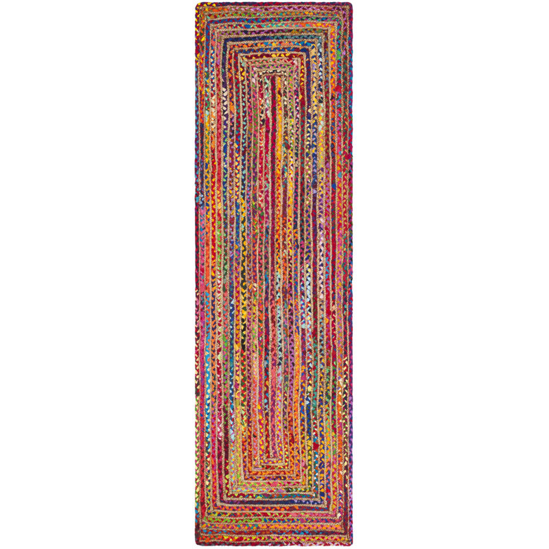 Tapis multicolore Herzig, Tapis de couloir 2 pi 3 po x 7 pi