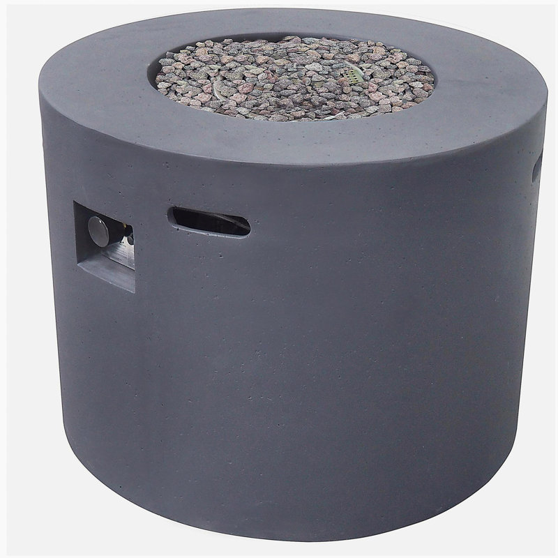 31-inch Round Fire Pit - 40,000 Btu, Dark Gray