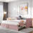 Upholstered Daybed with Pop Up Trundle Amala-2133699409