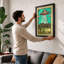 Desert Visitor Retro 1 Piece Single Picture Frame Wall Art-136638976-136638981
