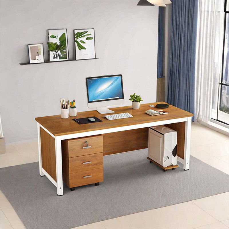 Metal Base Computer Desk