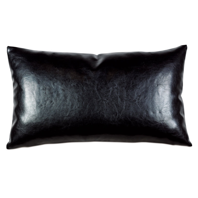 Housse et insert d'oreiller rectangulaire en similicuir Barclay Butera, Faux duvet