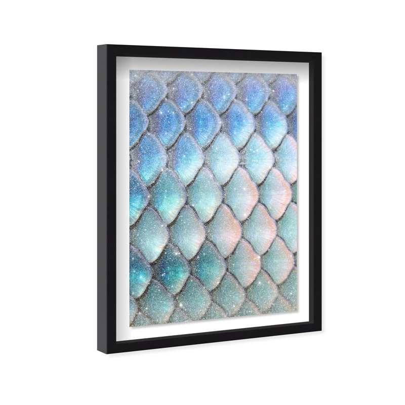 Mermaid Zoom Shadowbox Fantasy & Sci Fi Print by Oliver Gal, Black Frame, 10 x 15, 25.5"H x 17.5"W, Black Shadowbox