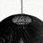 1-Light Pendant Lights Black Basket Globe-1039814154