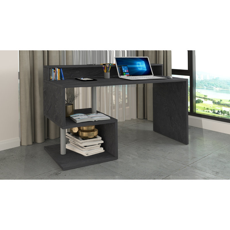 Nang Computer Desk, Grey, 92.50cm H x 140cm W x 50cm D