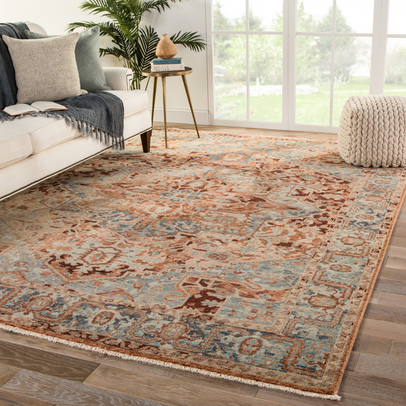 Inspirit Hand Knotted Wool Oriental Area Rug, Rectangle 7'10" x 10'10"