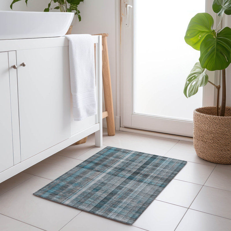 Tapis intérieur / extérieur Alfonzo avec envers antidérapant, Rectangle 1 pi 8 po x 2 pi 6 po
