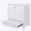 Ensemble de meuble-lavabo 30 po avec lavabo, armoire de salle de bain multifonctionnelle avec portes et tiroir, structure solide et panneau de fibres à densité moyenne-766375845