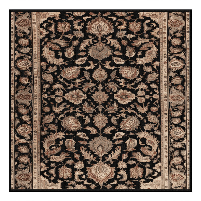 Tapis brun lavable à la machine