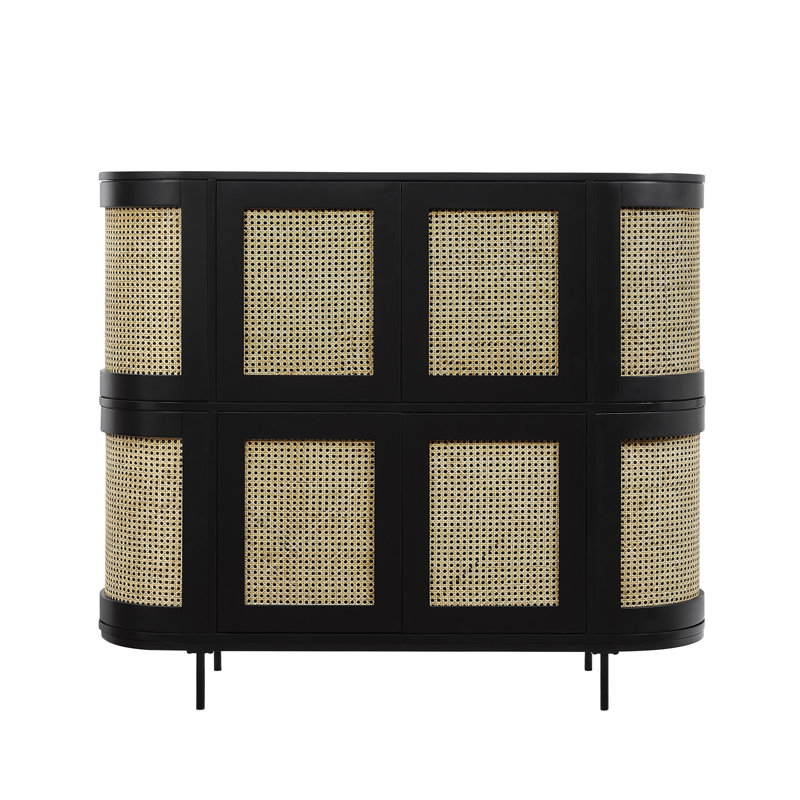 Commode d'appoint 47 po de hauteur, Noir