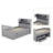 Hedvige Twin Size Captain Bed Frame
