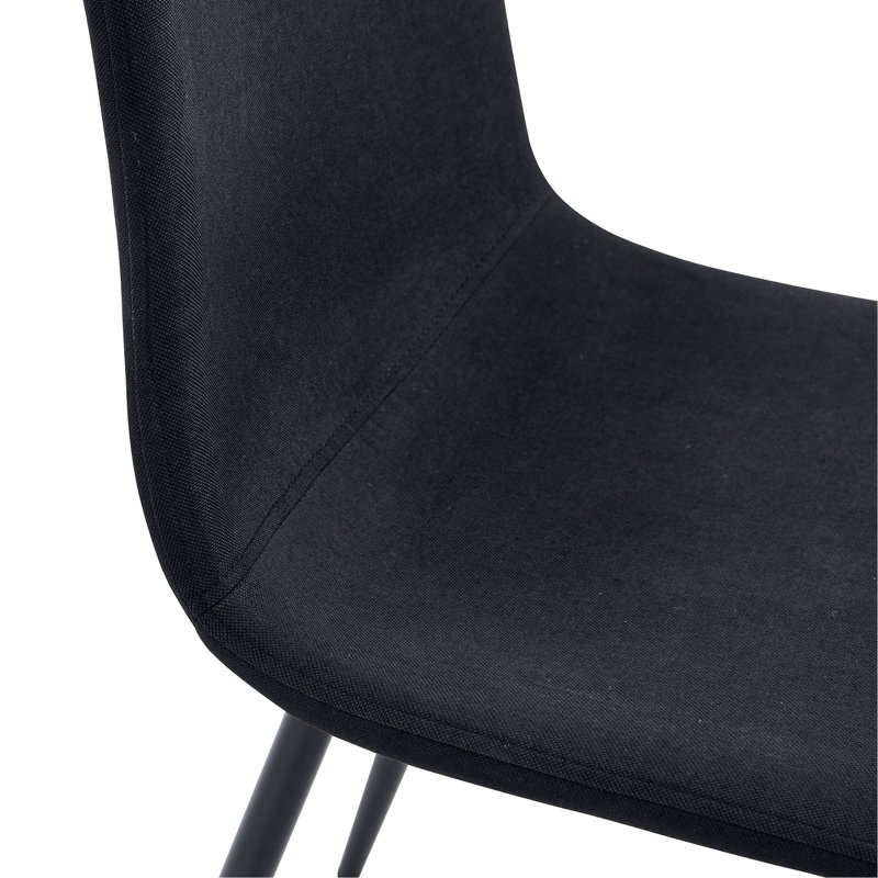 Ensemble de table et de chaises 71 x 35,4 pouces à grain de bois noir épissé avec fonction de rangement au milieu des pieds de la table.