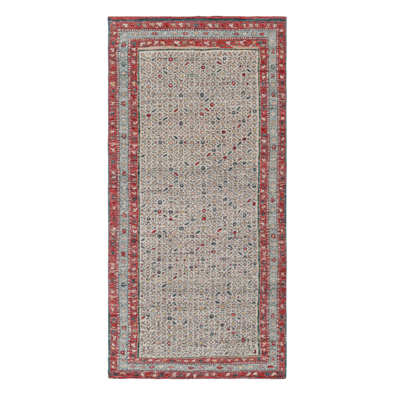 Burano Wool Floral Area Rug, Runner 2'6" x 10'