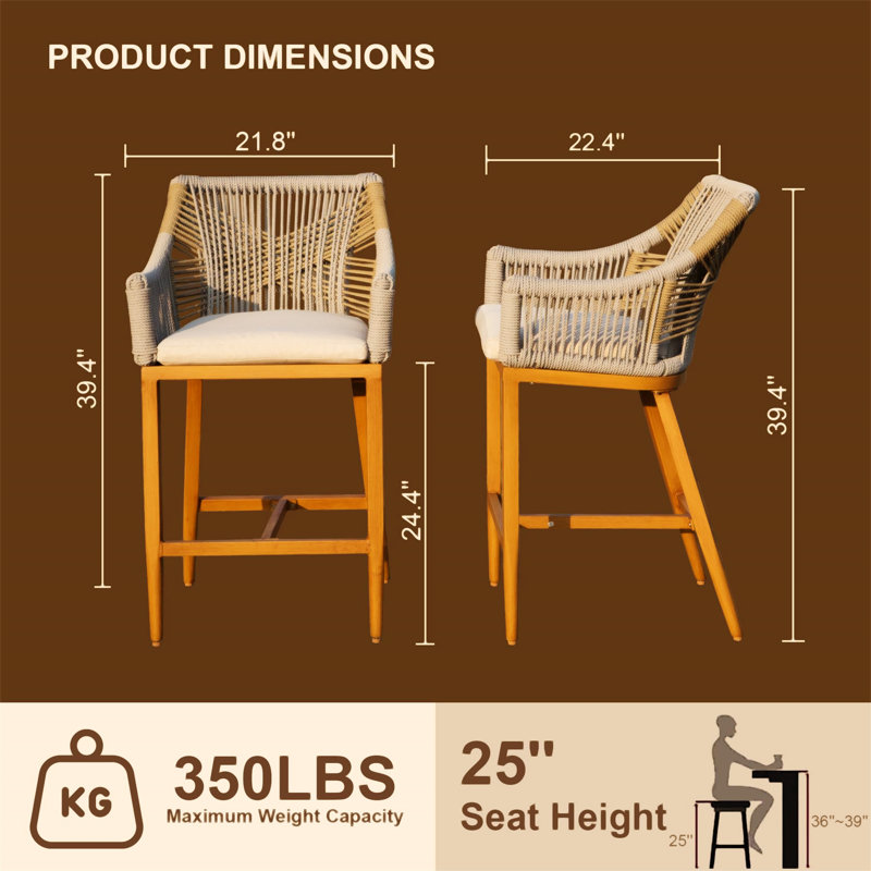 Bar Stools Set Of 2