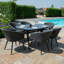 Sladkowski Outdoor Fabric 6 Seat Oval Dining Set-1419896756