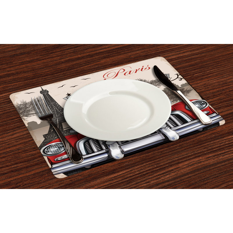 Kobe Landscape Parisian City Scenery Placemat