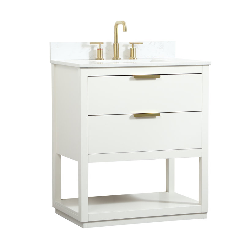Ensemble de meuble-lavabo simple 30 po Felicity, Blanc