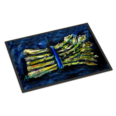 Tapis d'extérieur antidérapant Budd Asperagus Blew