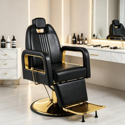 Fauteuil de coiffeur, fauteuils de salon à hauteur réglable, fauteuil de coiffeur pour salon de coiffure