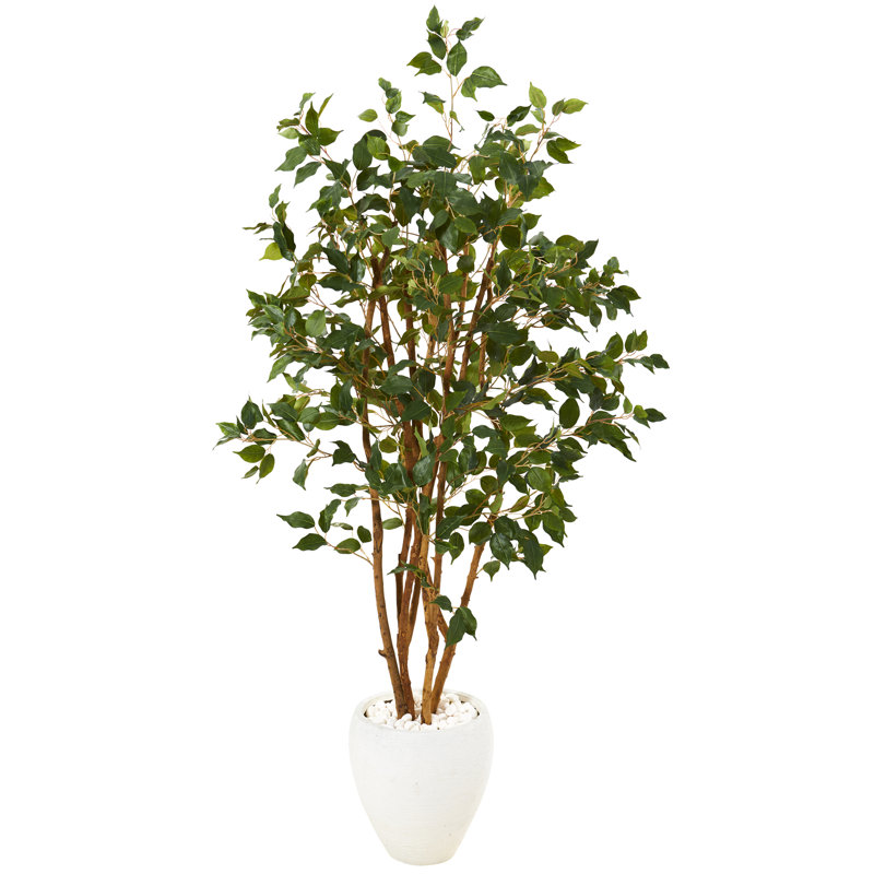 Ficus artificiel 41 po dans un pot de fleurs