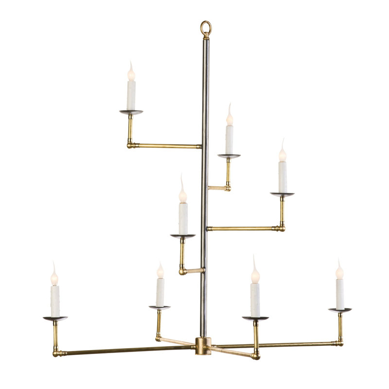 Brass 8 - Light Chandelier