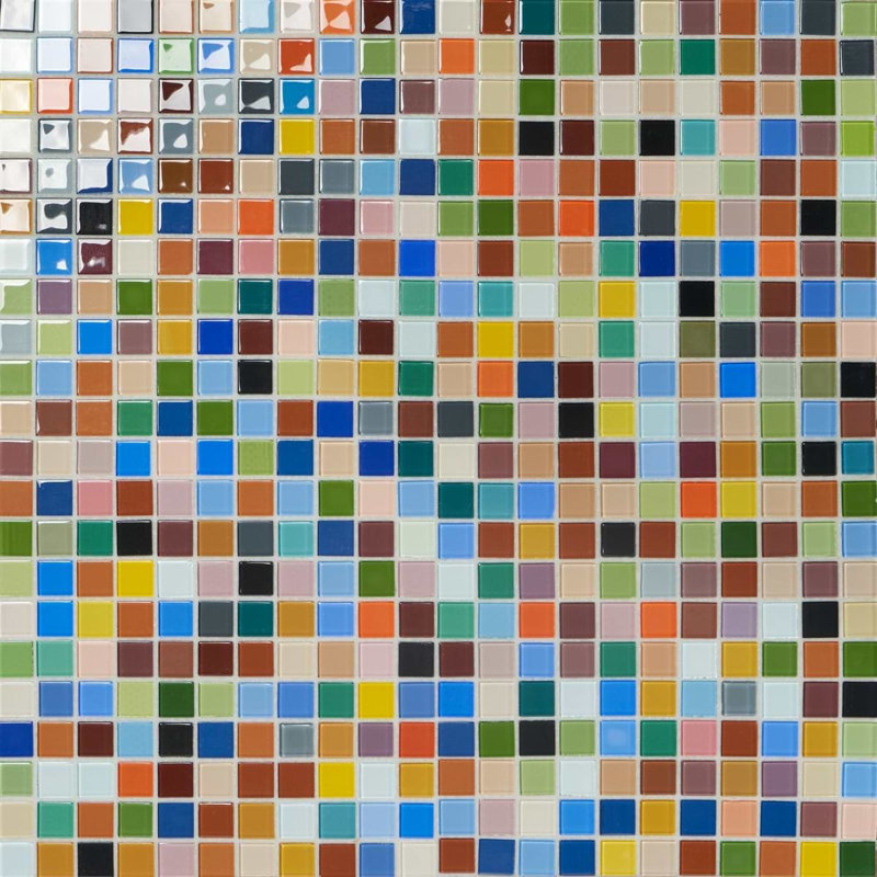 Celeste Grid Glossy Tile